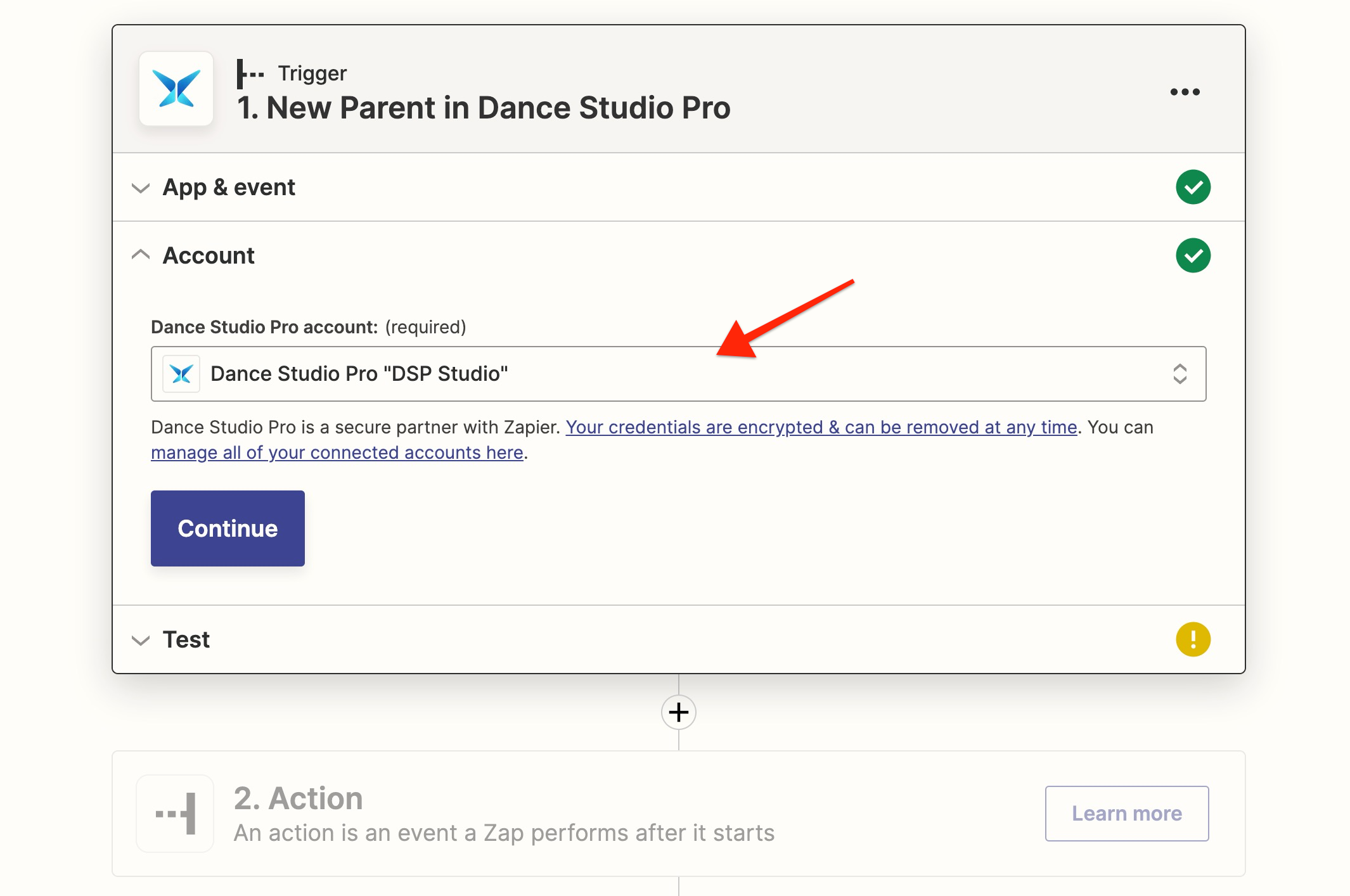 Zapier setup for Studio Pro integration