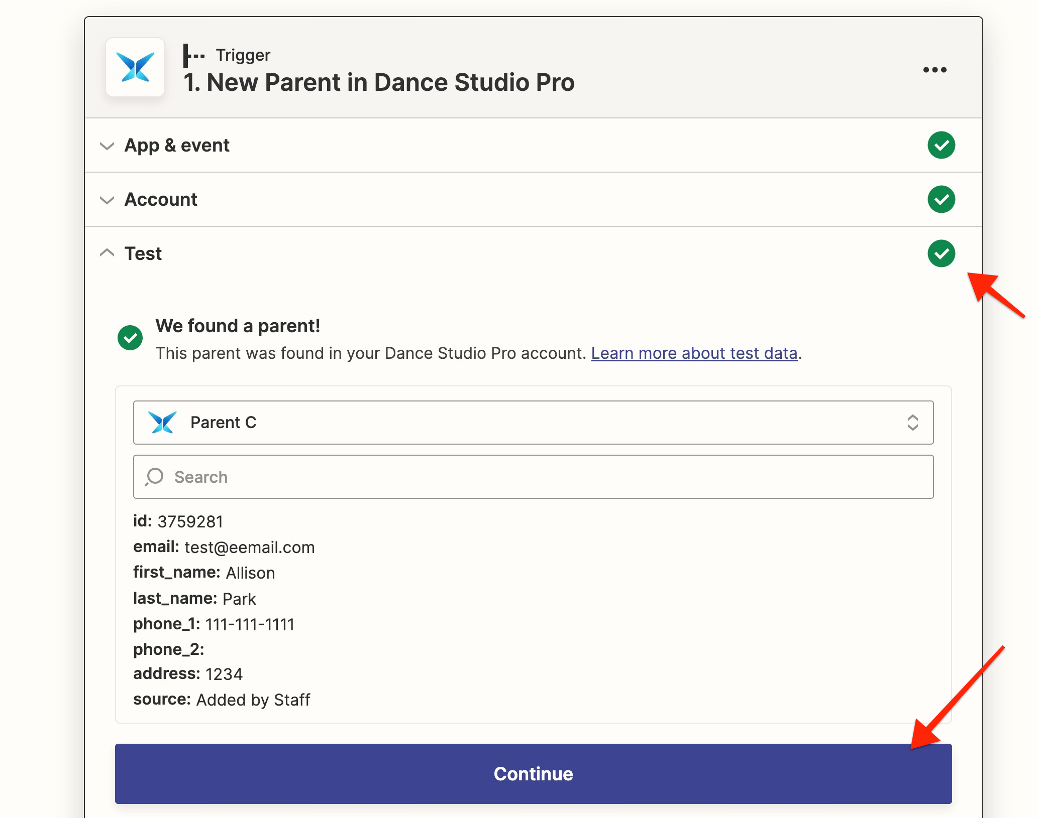 New parent found in Studio Pro.