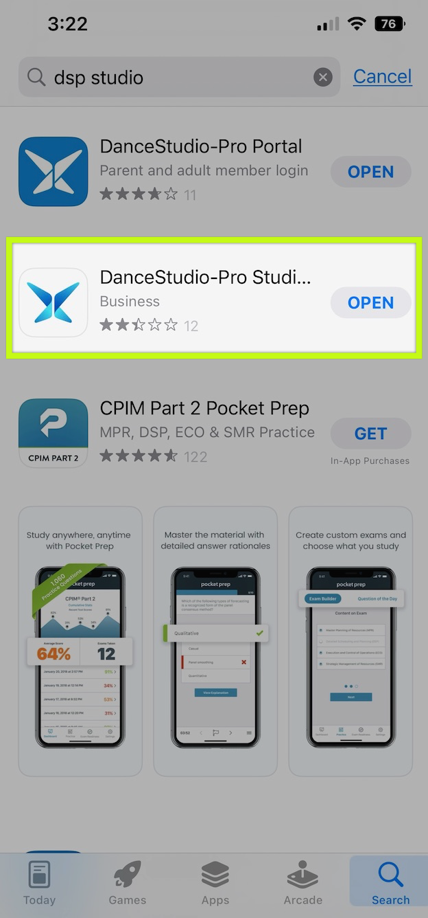 App search results for 'dsp studio'