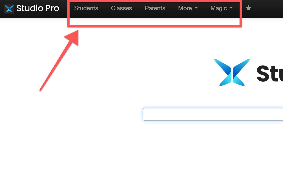 Website navigation menu highlighted.