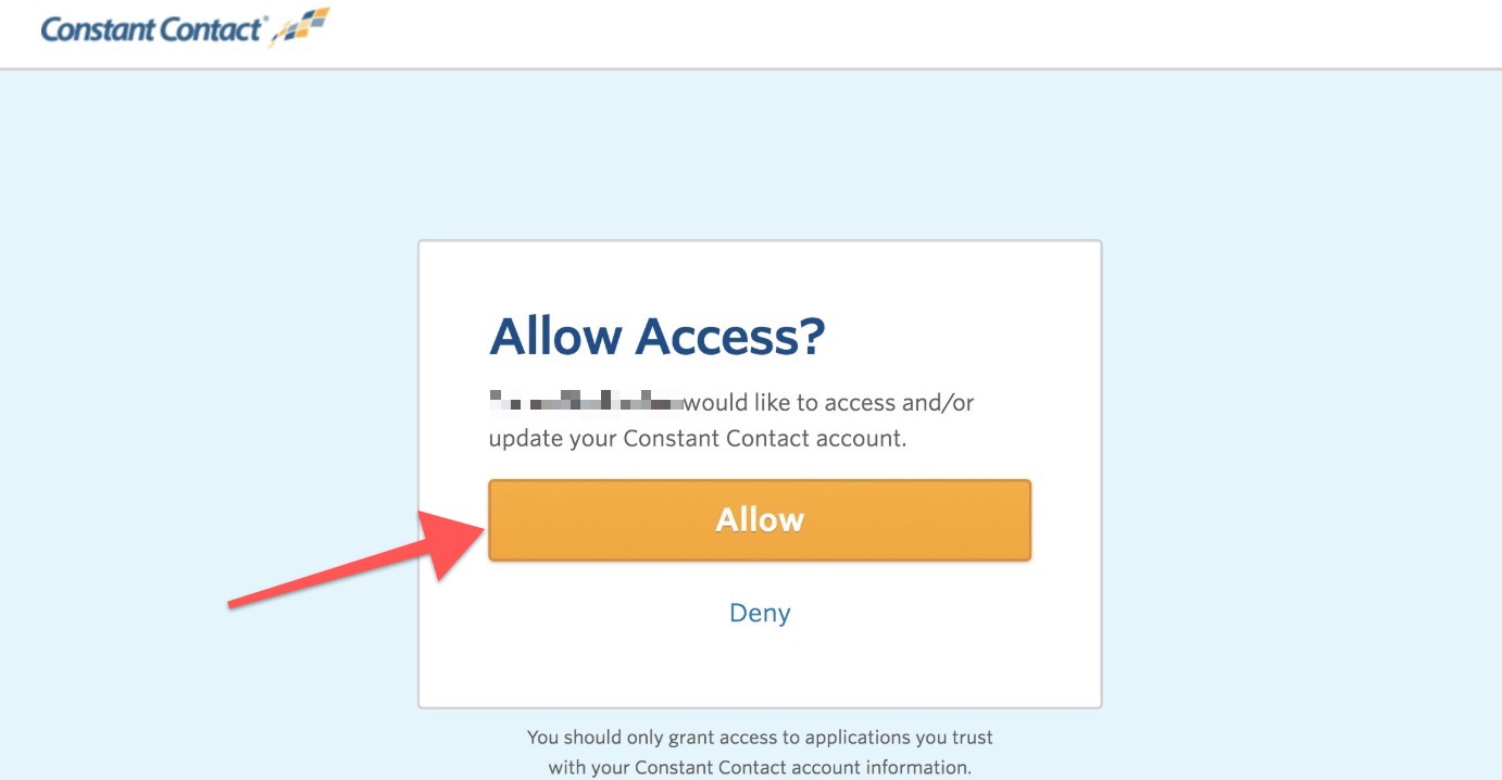 Allow Access" prompt with buttons.