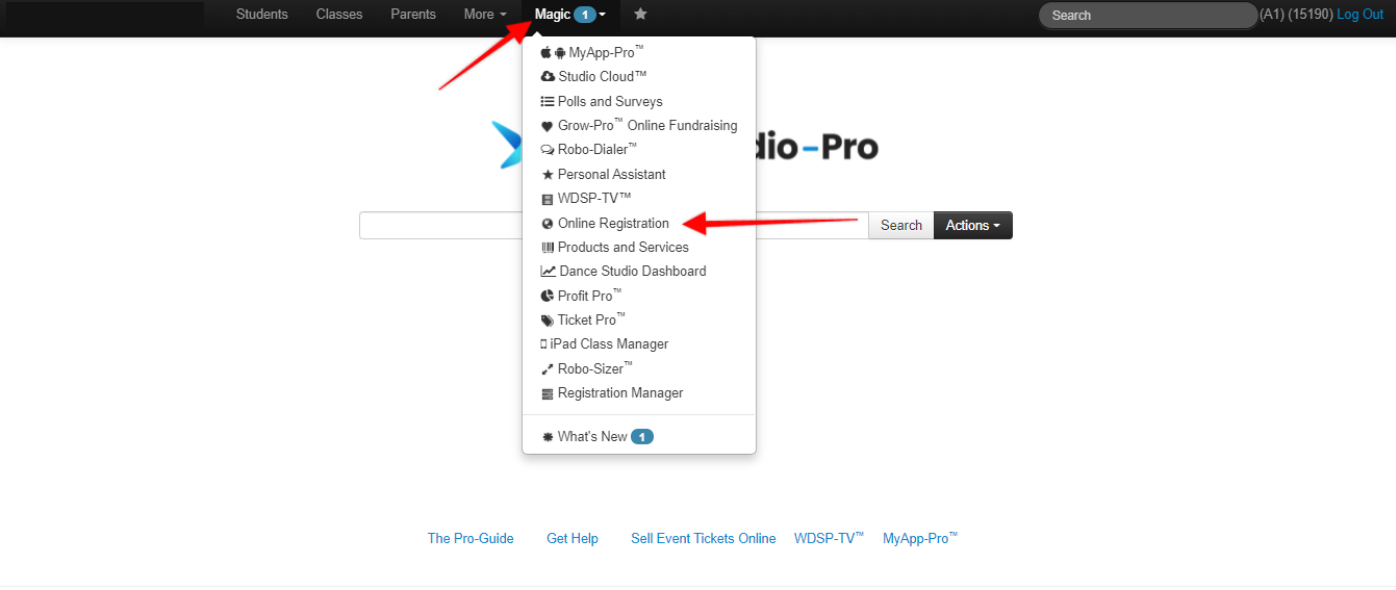 Screenshot of Magic Menu.