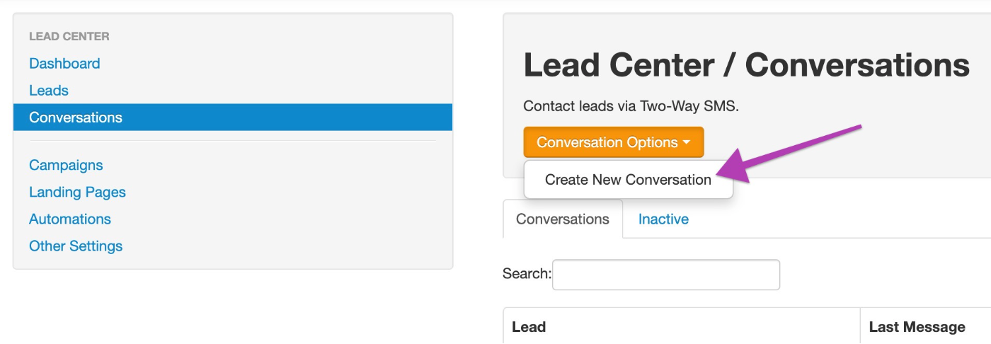 Create New Conversation