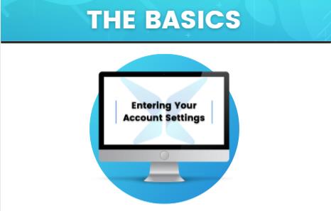 Entering Account Settings on Screen