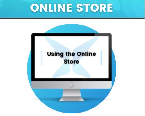 Computer screen with 'Using the Online Store'