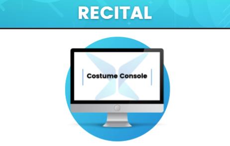 Computer screen with 'Costume Console' text.