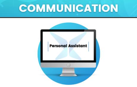 Computer screen with 'Personal Assistant' text